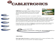 Tablet Screenshot of cabletronics.com